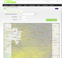 Carte interactive de pluie Carte interactive de pluie